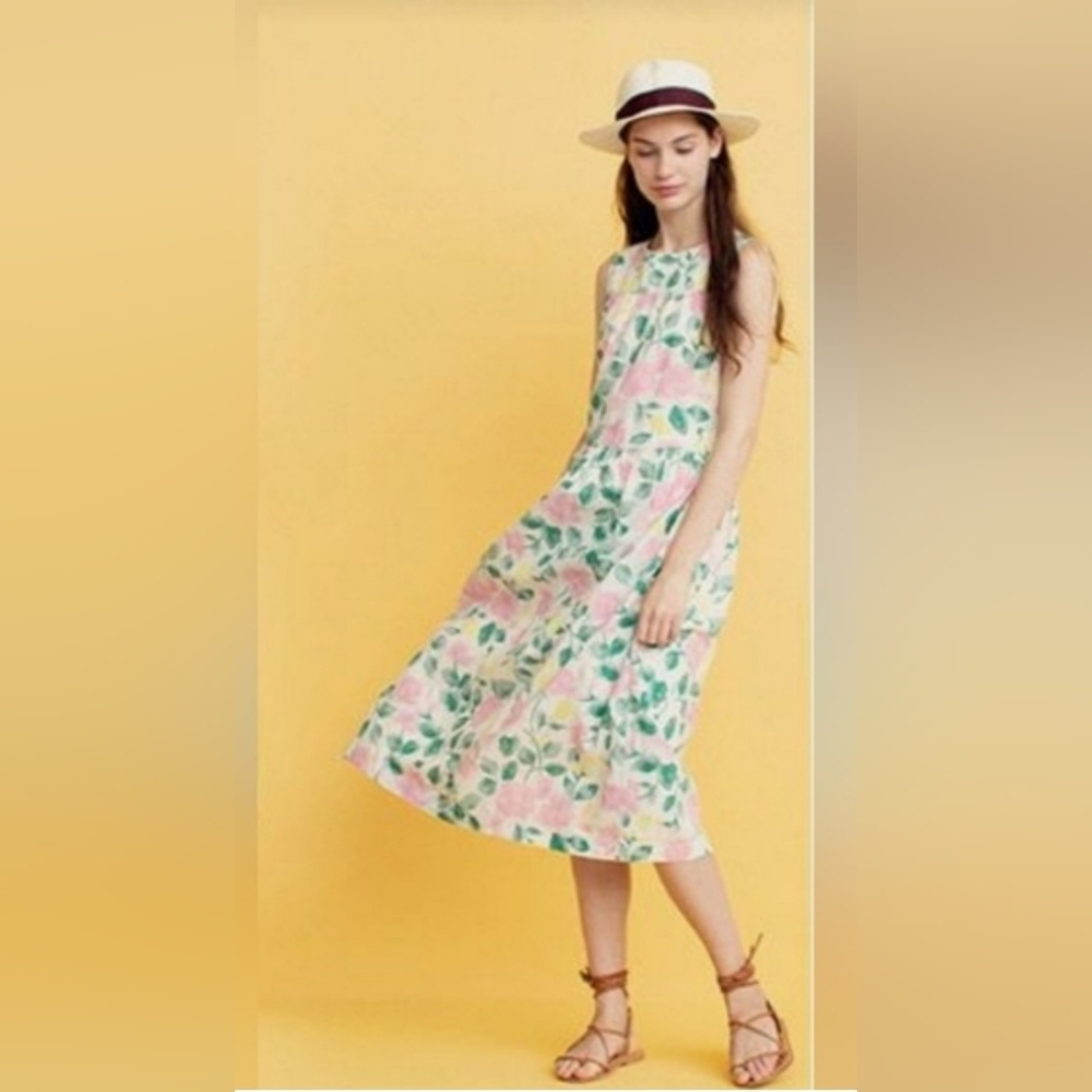 Ines De La Fressage Midi Floral Dress Bridgerton Sz 1 Women's